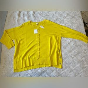 Yellow Lisa Todd 3X sweater
